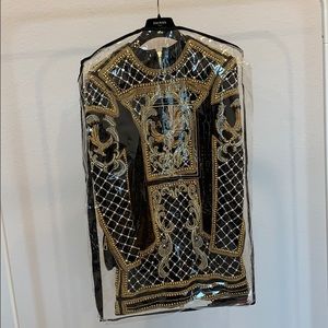 Balmain X H&M embellished dress